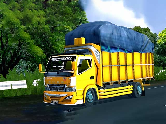 MOD Bussid Truck Canter 11 Livery Polos