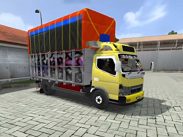 Mod Truk Canter Trondol Terpal Kotak Versi Kotor