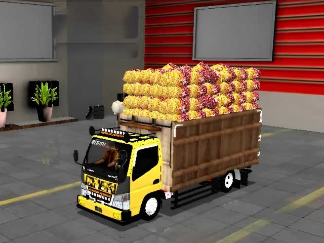 Mod Bussid Truck Canter Muatan Sawit Full Strobo